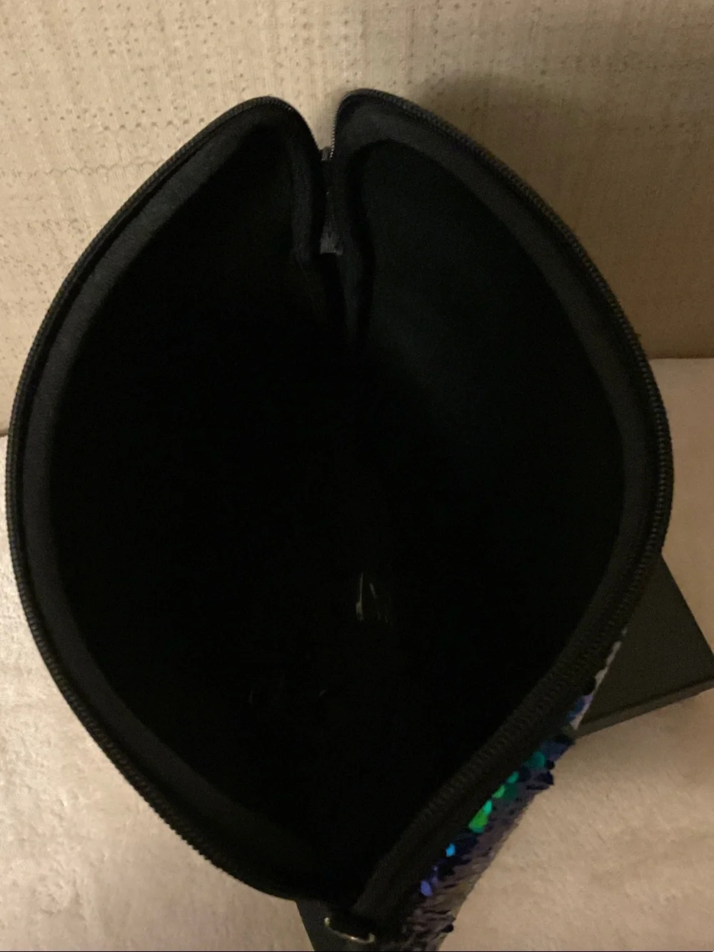 Iridescent Green & Blue Sequin Tablet Sleeve with Strap